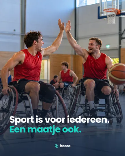Instagram-post: Sport is voor iedereen. Een maatje ook.